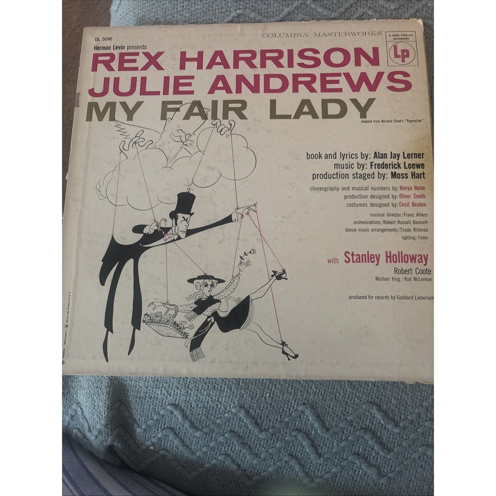 "My Fair Lady" Soundtrack Julie Andrews Rex Harrison [Columbia OL 5090] Vinyl LP